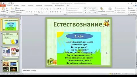Урок естествознания