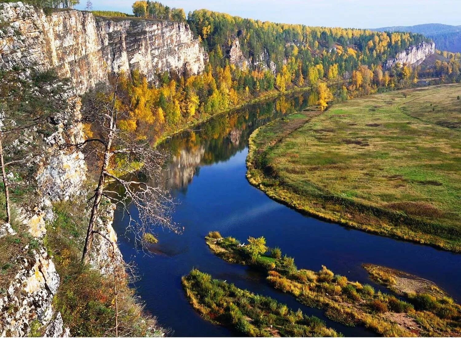 Река Юрюзань в Башкирии