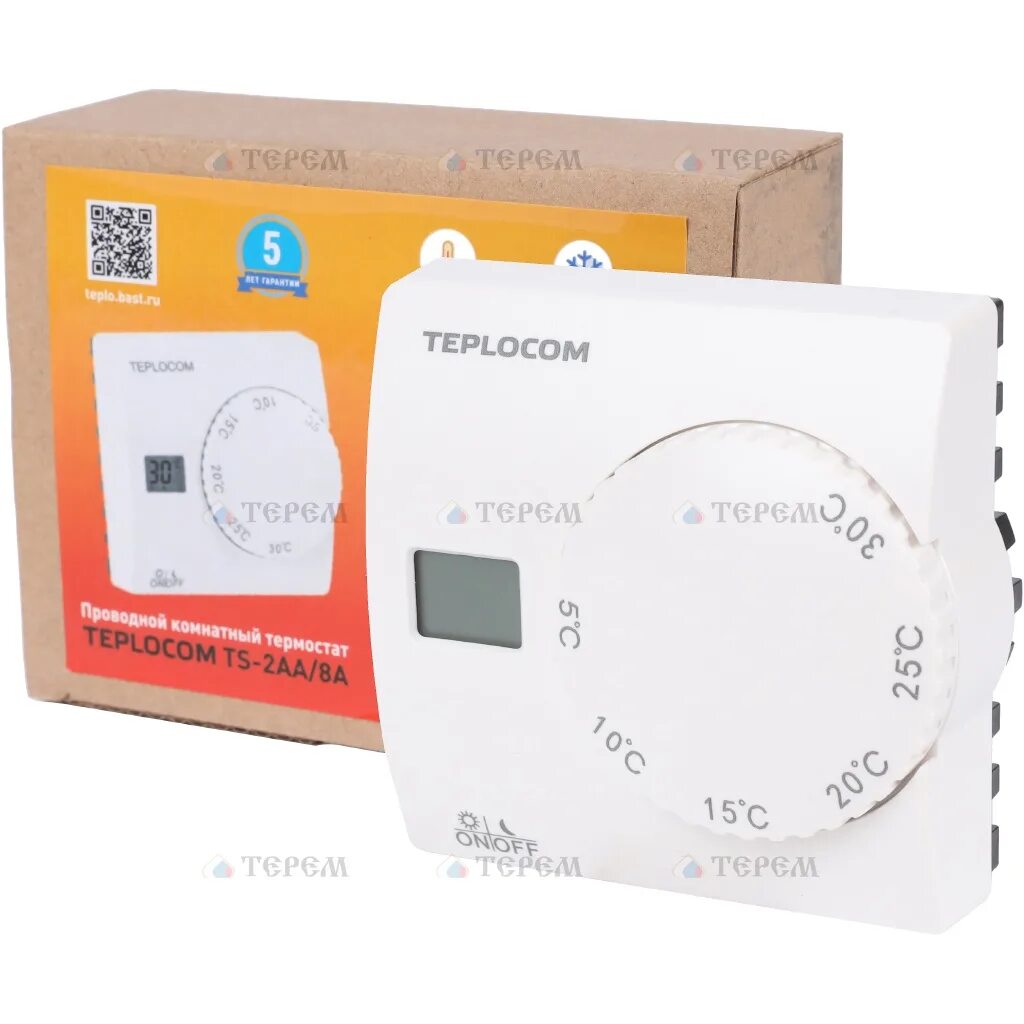 Термостат teplocom. Термостат Teplocom TS-2aa/8a. Teplocom TS-2aa/8a. Термостат комнатный Teplocom TS-2aa/8a, проводной, реле 250в, 8а. Проводной комнатный термостат Teplocom Бастион TS-2aa/8a 911.