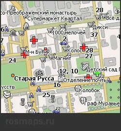 Публичная карта старая русса