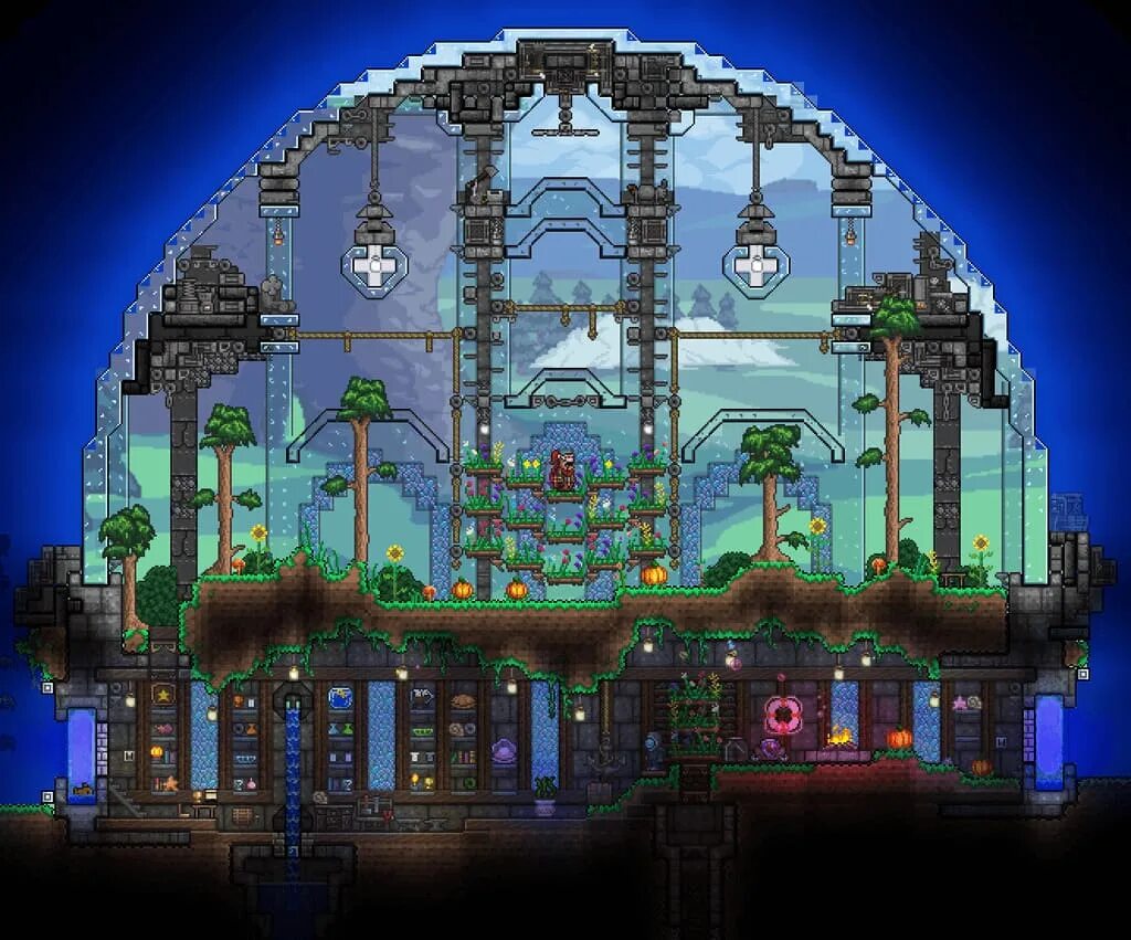 Terraria сборки. Красивые постройки в террарии 1.4. Дом в горе террария. База террария. Дом в террарии 1.4.