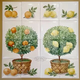 Керамическая плитка апельсины