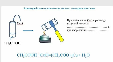 Серная кислота взаимодействует с гидроксидом меди