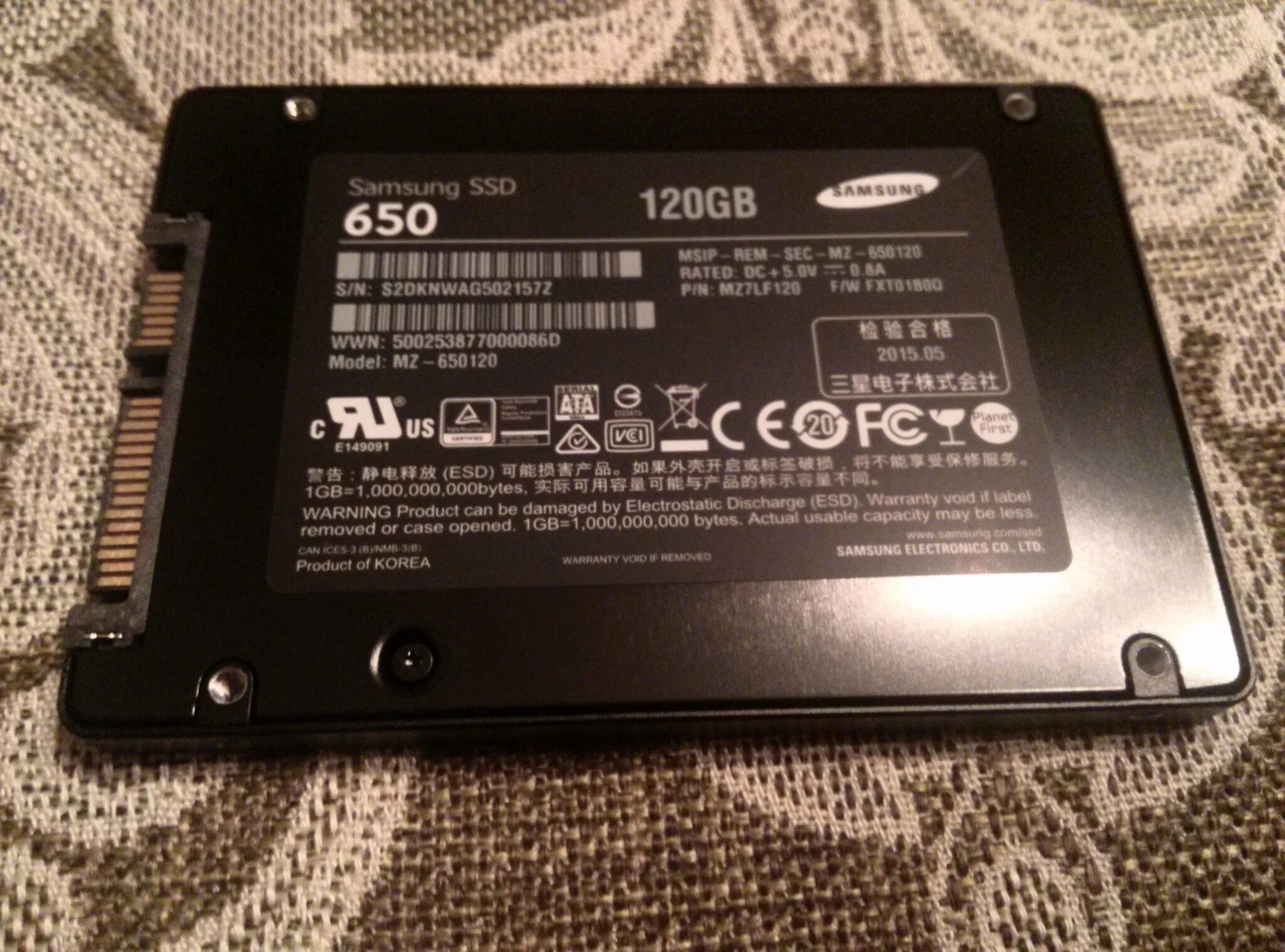 Ссд диск самсунг. SSD диск Samsung 2.5" pm893 240 ГБ SATA TLC mz7l3240hchq-00a07.