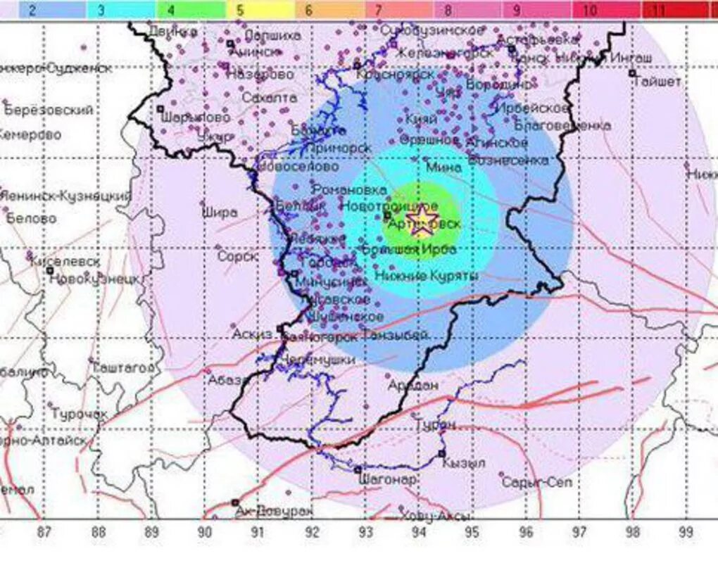 Землетрясения сегодня красноярск. Сейсмичность Красноярского края. Красноярский край сейсмичность района. Землетрясение Красноярский край. Красноярск сейсмика.