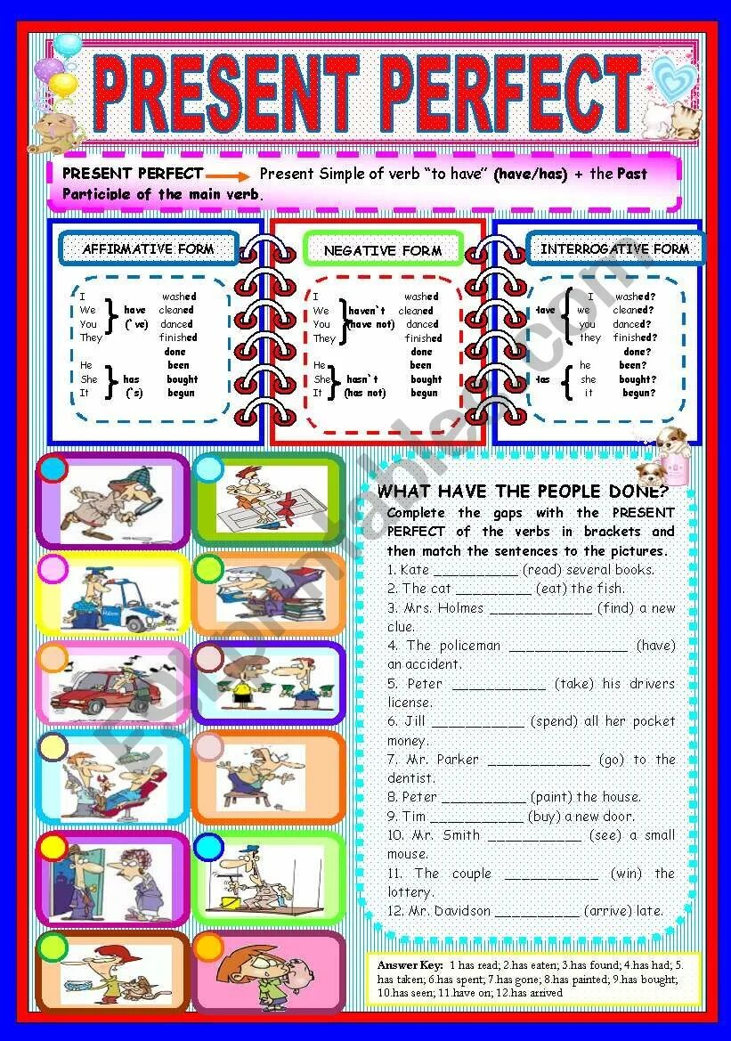 English perfect test. Present perfect в английском языке Worksheets. Present perfect упражнения. Present perfect задания. Презент Перфект упражнения.