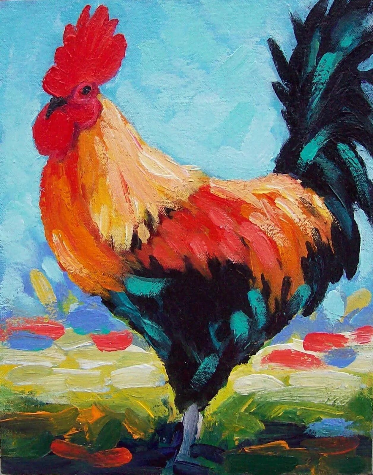 Рисование красками курица. Курица гуашь. Курица пастель. Курица красками. Курочка красками.