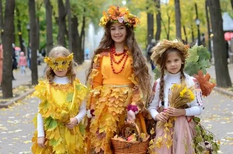 Костюм осени для девочки