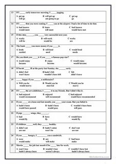 Conditionals 0 3 worksheets