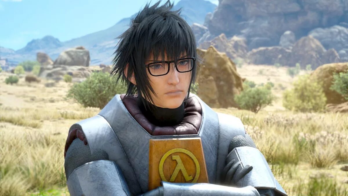 Half life final. Final fantasy 15 half life. файнал фэнтези 15. final fantasy xv windows edition. final fantasy xv hev suit.