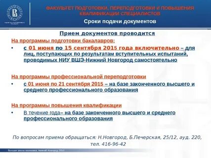 Вшэ срок обучения