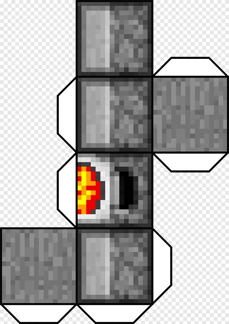 Фонарь из майнкрафта из бумаги схема Hiow to craft an Ender chest YouTube