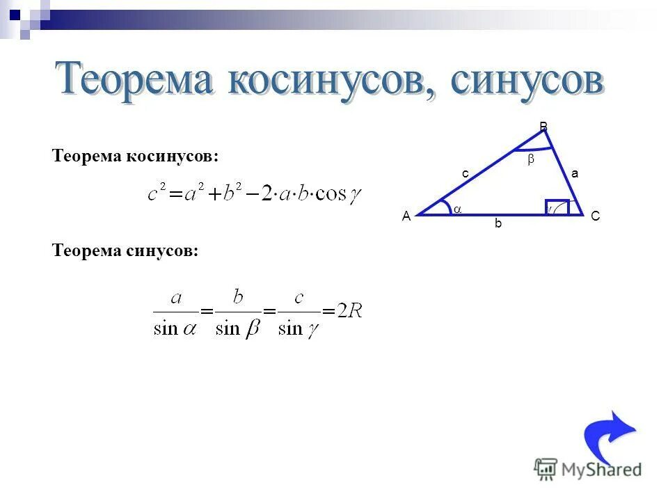 Тест по геометрии 8 класс синус косинус. Теорема синусов теорема косинусов 9 класс. Теорема синусов и косинусов для треугольника 9 класс формула. Теорема синусов и косинусов 10 класс геометрия. Теорема синусов и косинусов 9 класс формулы.