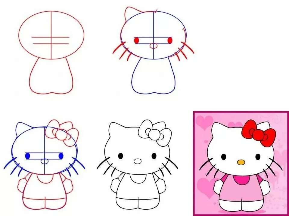 Красивые поэтапные рисунки для начинающих. Рисунки поэтапно. Поэтапное рисование для детей. Поэтапное рисование кошки для детей. Рисунки по этапно для начинающих.