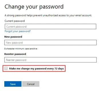 Change email account