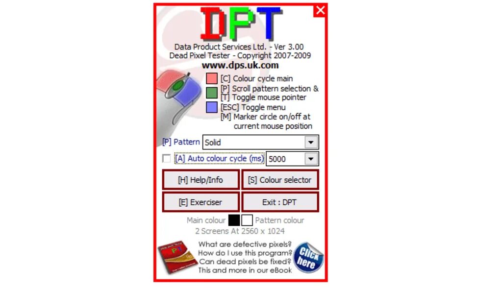 Программа пиксель тест. Dpt программа. dead pixel test. freeware_dpt.