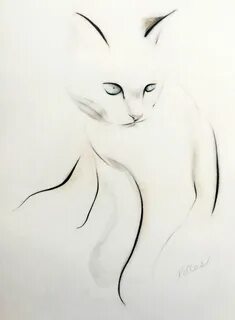 Коты нарисованные простым карандашом легкие