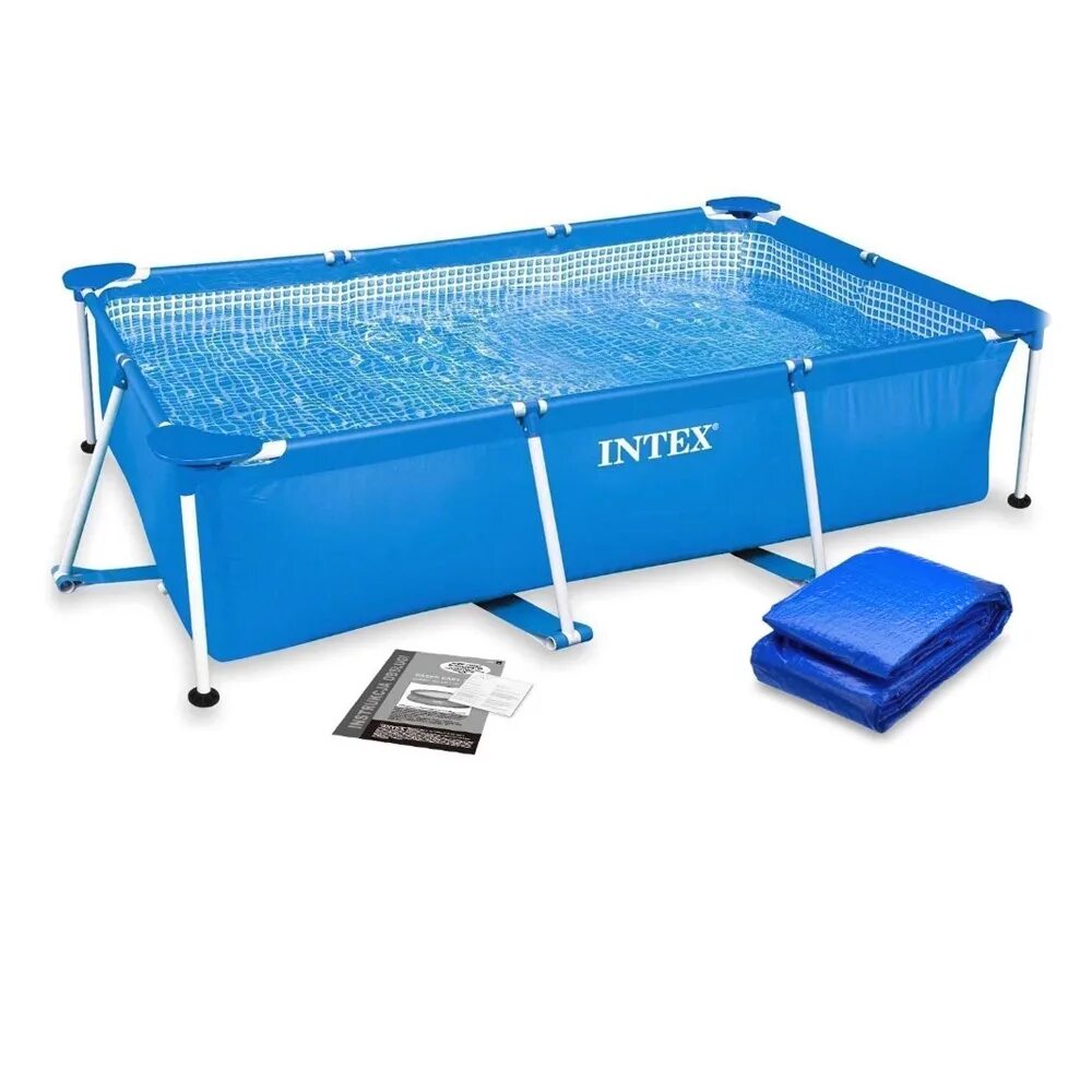 Бассейн каркасный intex rectangular frame 28272. 28270 intex. бассейн intex 28272. бассейн intex 28270 rectangular frame, 220x150x60см. бассейн intex 28271.