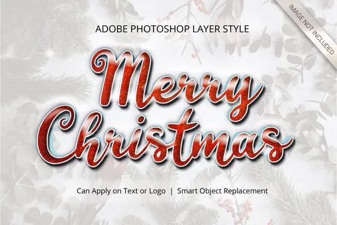 Photoshop Christmas Winter Layer Style Graphic by anomali.bisu - Creative Fabric