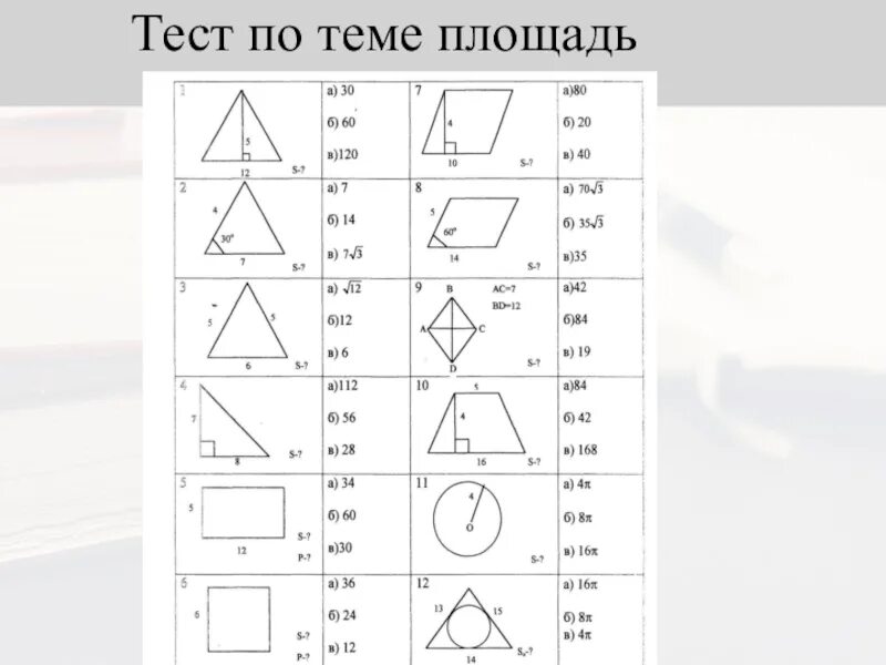 Тест площадь 4 класс. Тест по теме площадь. Контрольная работа по теме "площадь". Тест по теме площадь 8 класс. Тест по теме площадь 3 класс.