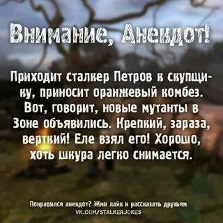 Анекдоты из сталкера