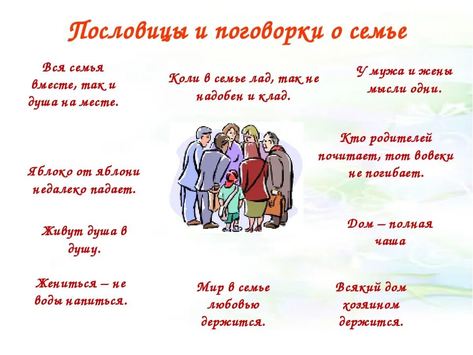 Поговорки о семье. Пословицы и поговорки отсемье. Пословицы о семье. Пословицы и поговорки осимъе.