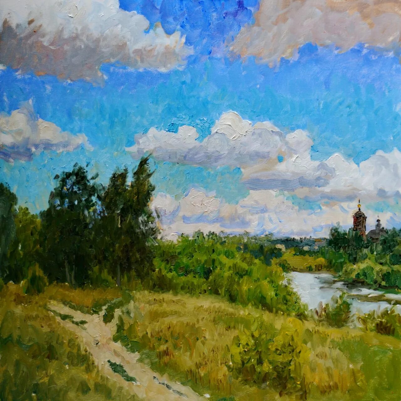 Сочинение по картине глазунова плес. Глазунов плес. пейзажи этюды маслом академия глазунова.