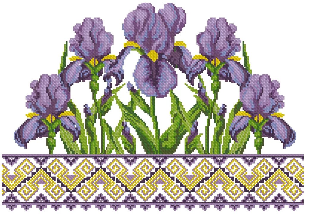 Ирис спицами. Ирис спицами