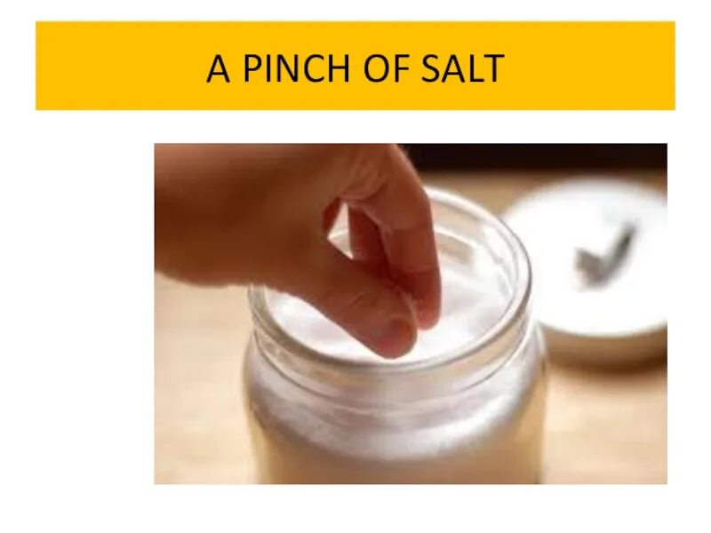 Charm pinch o salt. Pinch of salt. a pinch of salt картинка. with a pinch of salt идиома. take it with a pinch of salt picture.