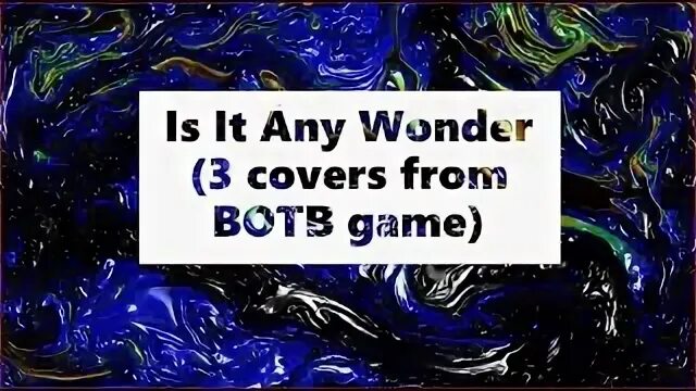 Is it any wonder. Is it any wonder