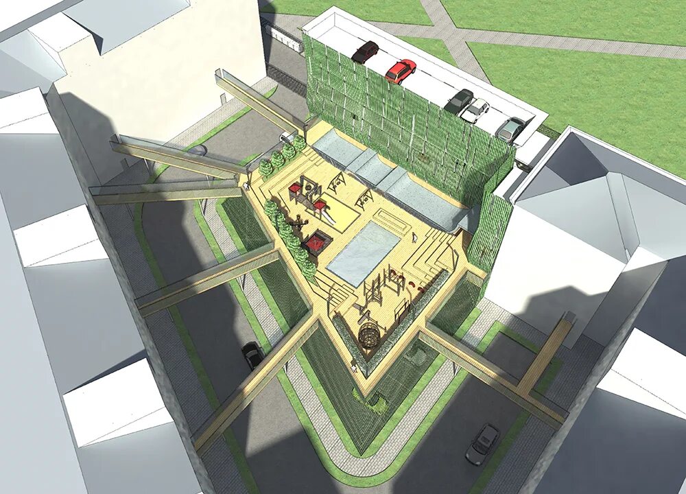 Строительство 2018. Центральный дом архитектора москва. Внутренний двор цда скульптуры. Двор новостройки с жителями. Дворон.