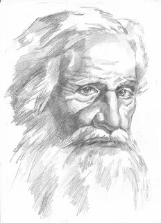 Старик рисунок карандашом
