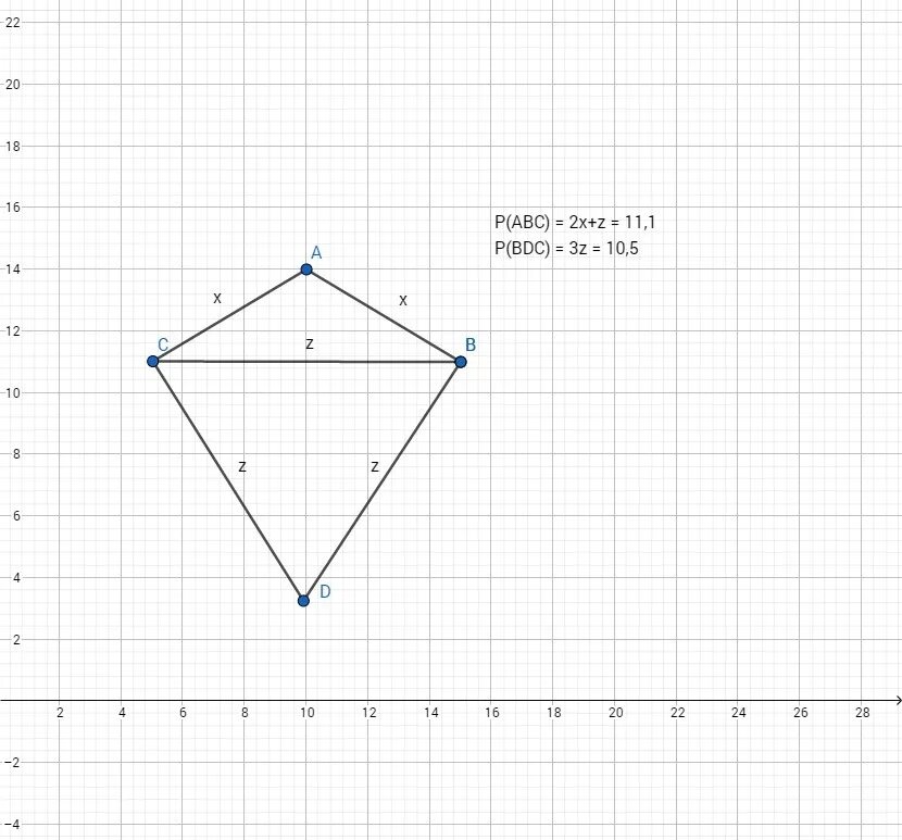 Как нарисовать равносторонний треугольник по клеточкам. Периметр равностороннего треугольника ABC С основанием BC равен 40 см. Периметр равнобедренного треугольника ABC С основанием BC равен 40. Как в кумире нарисовать равнобедренный треугольник.
