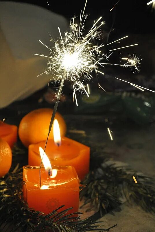 мандарин и бенгальский огонь как сделать опыт