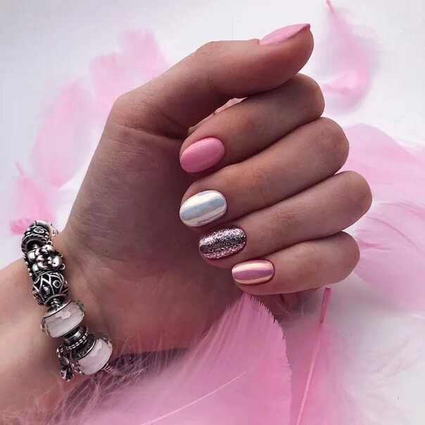 Pin by Tatjana Medenko on Nageldesign Nails, Manicure, Silver nail designs