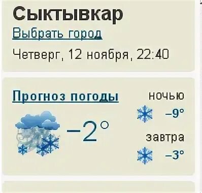 Точная погода в сыктывкаре на 10 дней