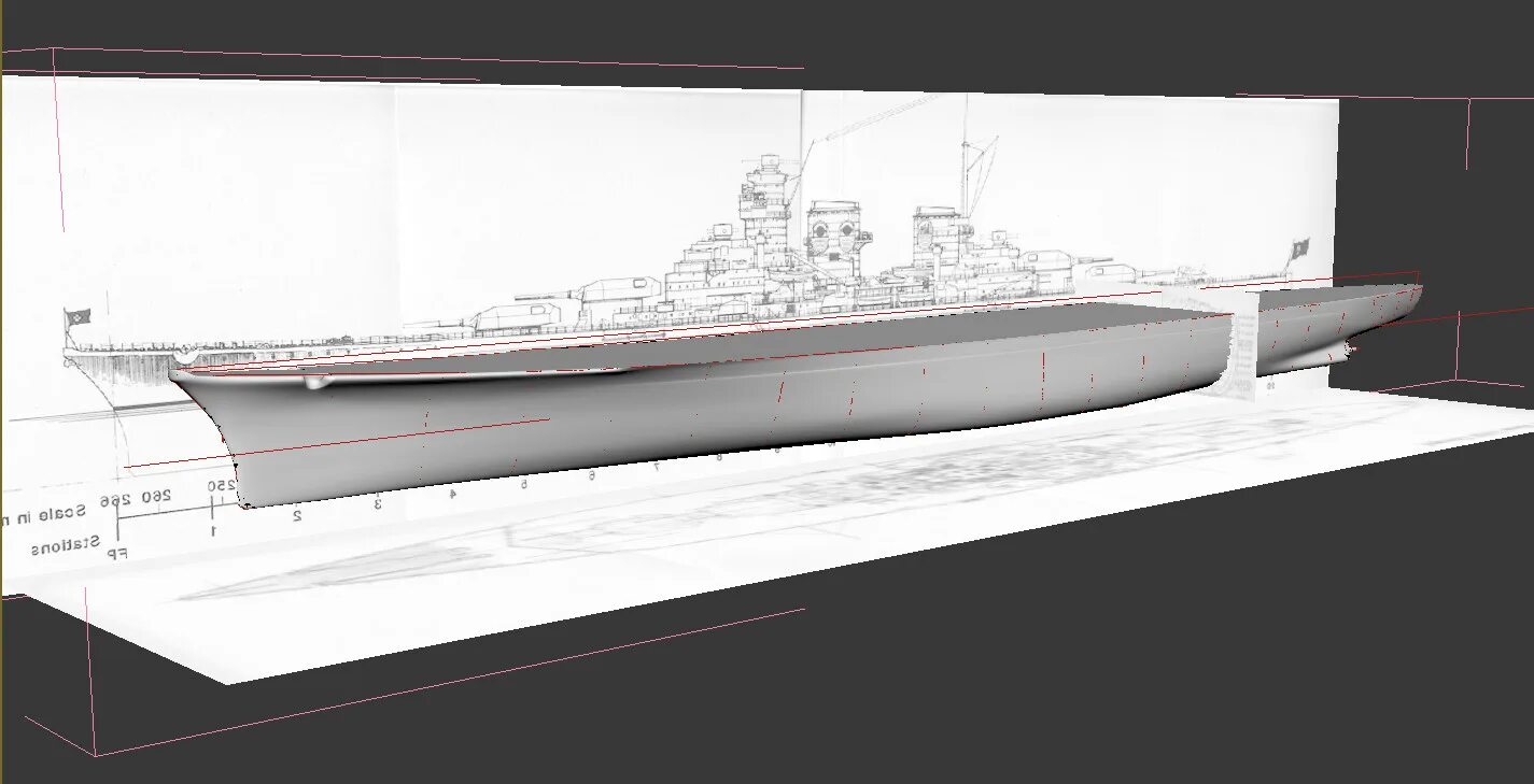 Проект 24 9. Линкор проекта 24. Модель линкора проекта 24. Линкор Odin. H44 Battleship model.