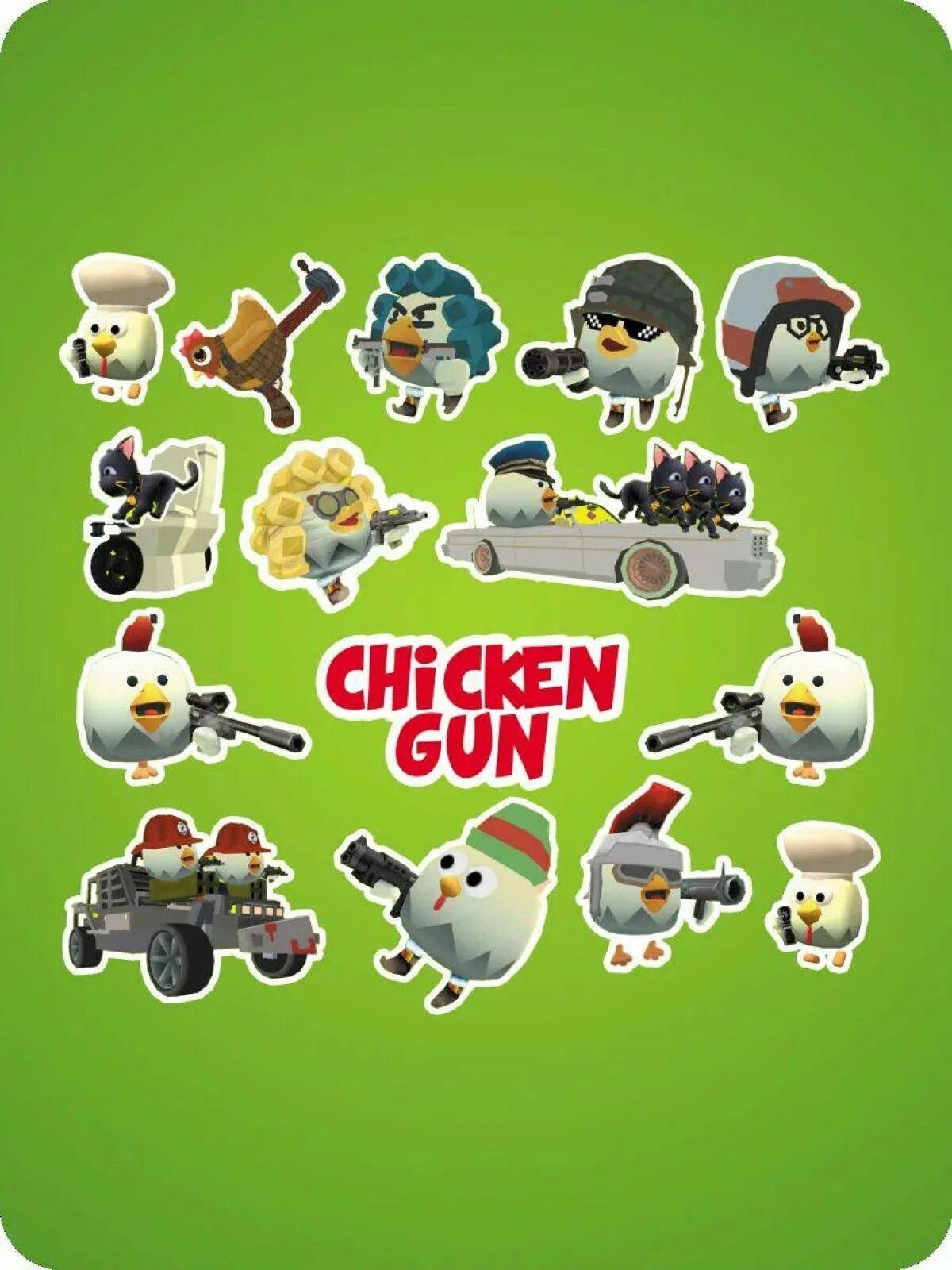 Chicken gun 4.1 0. Наклейки Чикен Ган. Стикеры Chicken Gun. Чикен Ган последняя версия. Наклейки для телефона Чикин-Ган.