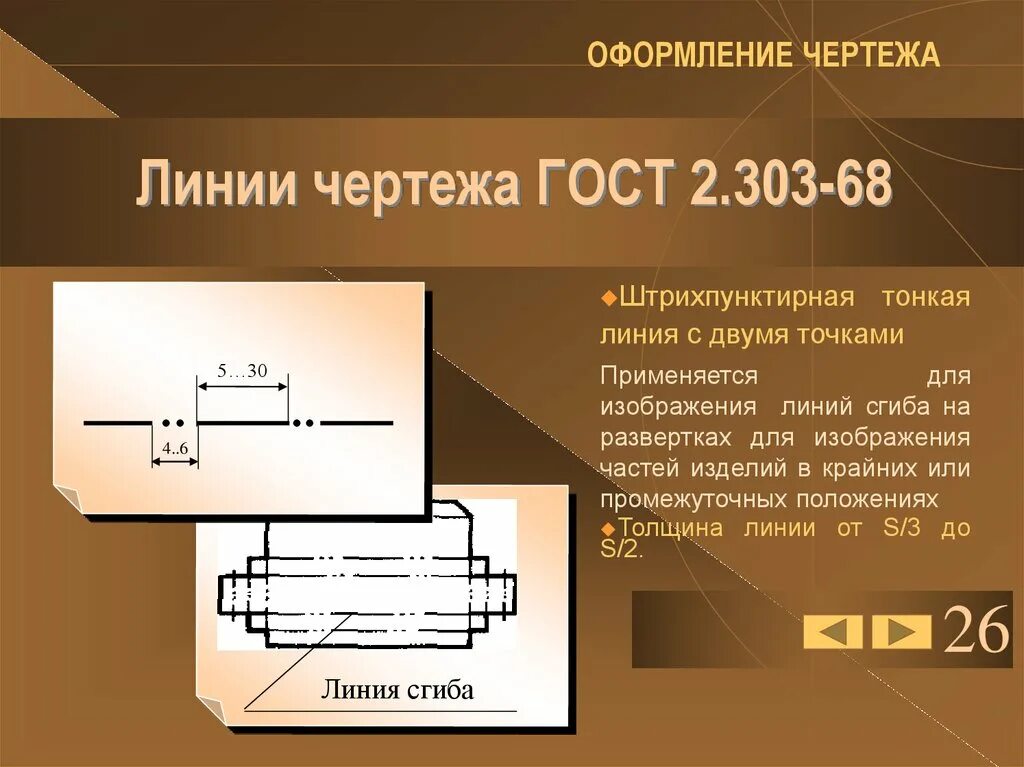 Сплошная толстая основная линия служит для обозначения