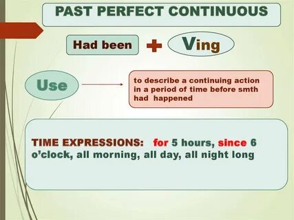 Past perfect continuous in english