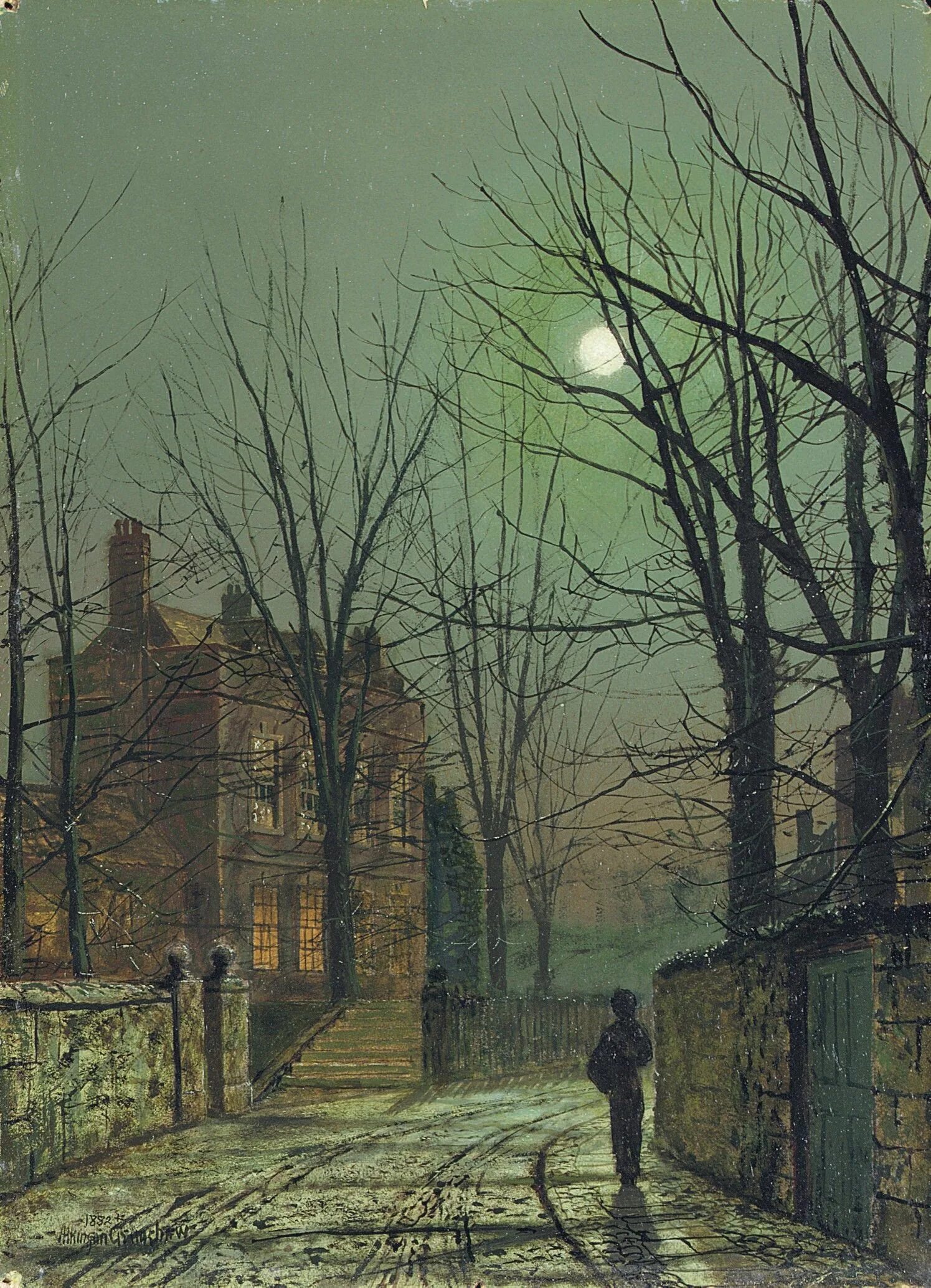 Ранний вечер время. Джон Эткинсон Гримшоу (1836-1893). John Atkinson Grimshaw (Джон Аткинсон Гримшоу). Художник Аткинсон Гримшоу. Джон Эткинсон Гримшоу (John Atkinson Grimshaw), (1836-1893) Лондон.