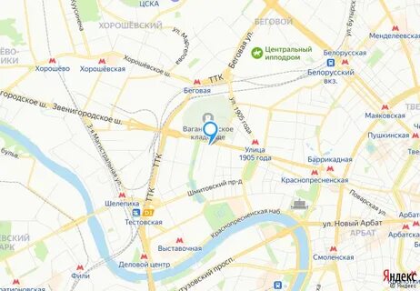 Звенигородская на карте