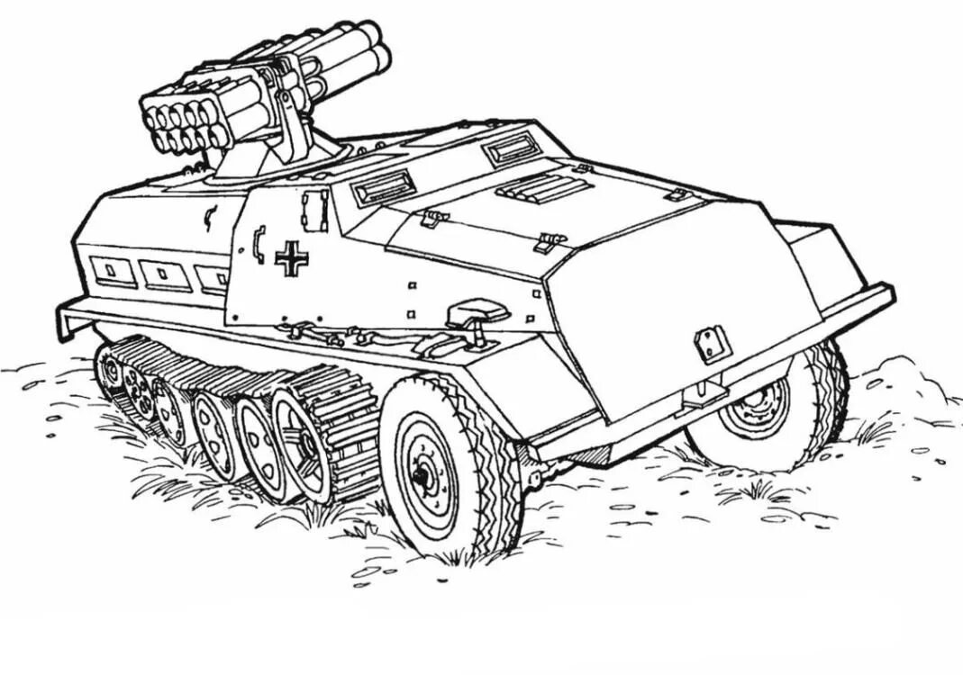 Бтр раскраска для детей распечатать Btr 80 Military Truck Coloring Page See the category to find more printable colo