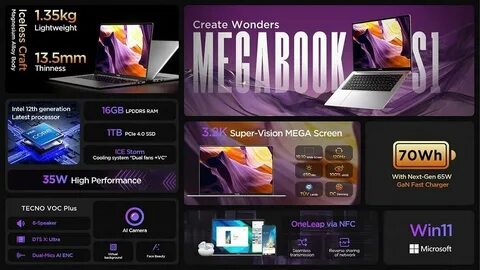 Tecno megabook s1 15.6