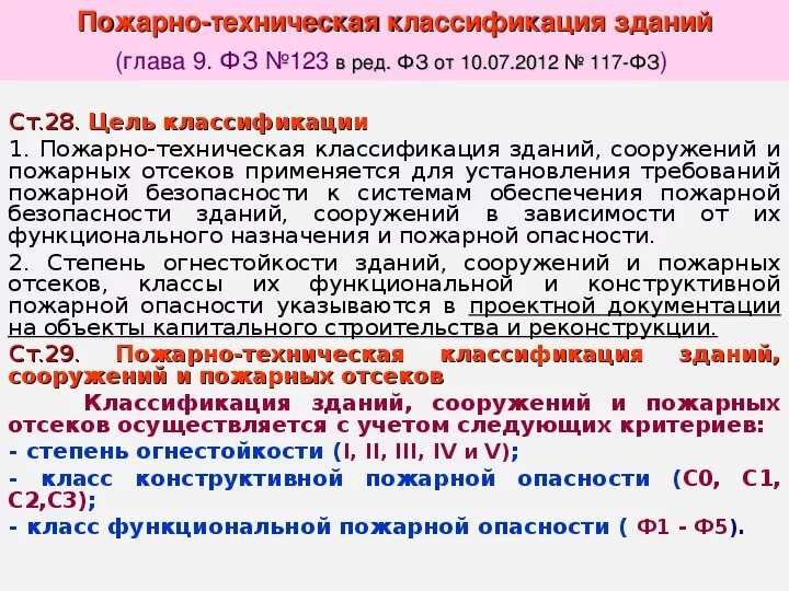 Чем определяется класс функциональной пожарной опасности. Чем определяется класс функциональной пожарной опасности