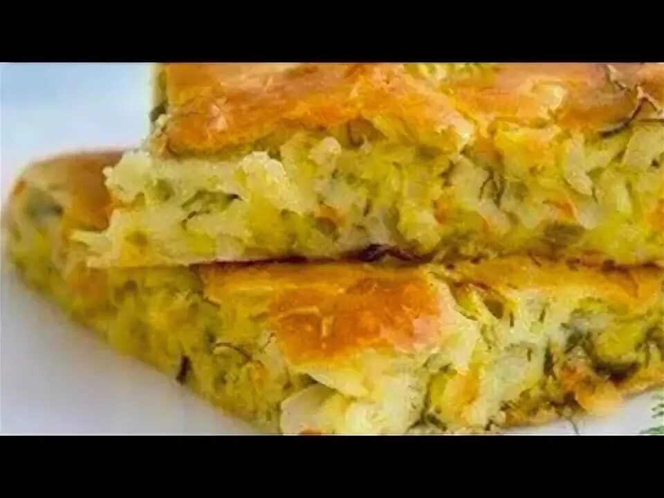 Пирог заливной с капустой на сковороде быстро. Люда изи кук красивый капустный пирог.