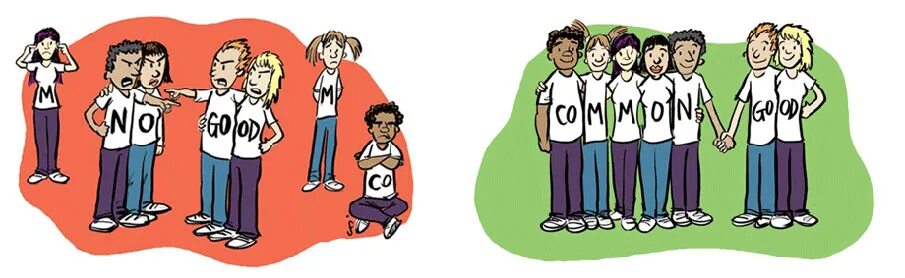 Community definition. Definite cartoon. common goods and evils?. common convention. emc definition cartoon.
