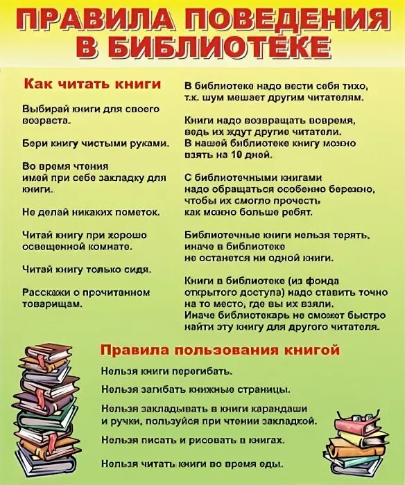 Как вести себя в библиотеке