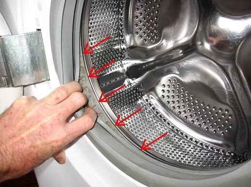 Как снять кольцо стиральной машины DIY. Подшипник развалился в прах, его замена без съемника. Стиральная машина WF6