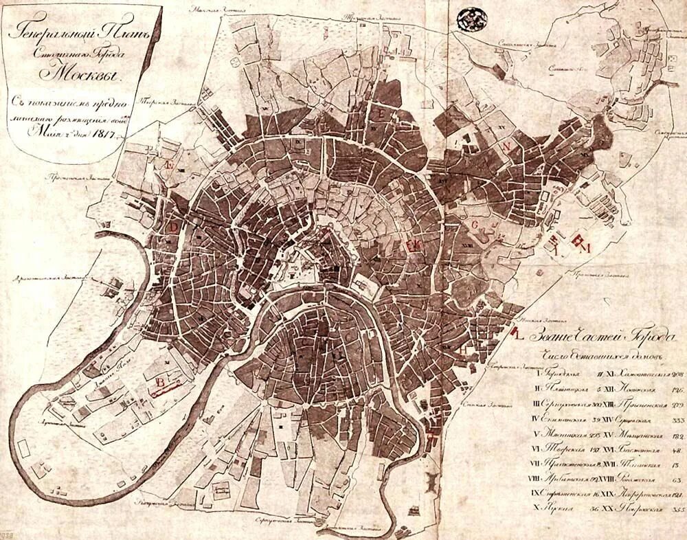 План Москвы 1812. План Москвы 1812 года. Карта Москвы 1812 года. Границы Москвы в 1812 году. История москвы на карте